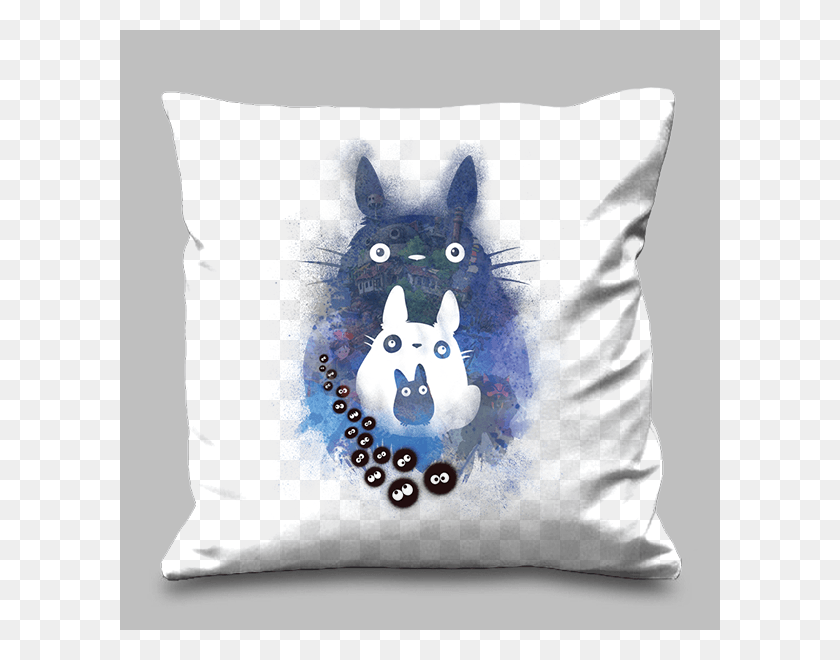 600x600 Hl Totoromystery Cu Cushion Template, Pillow, Cat, Pet HD PNG Download