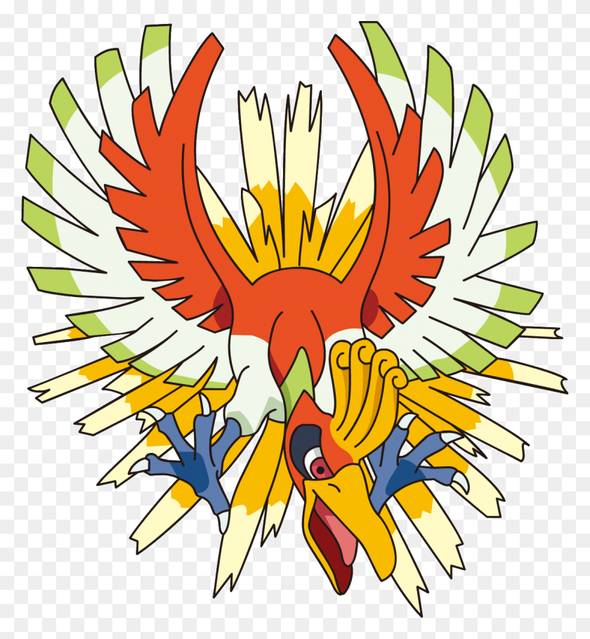 1144x1248 Ho Oh Pokemon Movie Ho Oh, Graphics, Symbol HD PNG Download