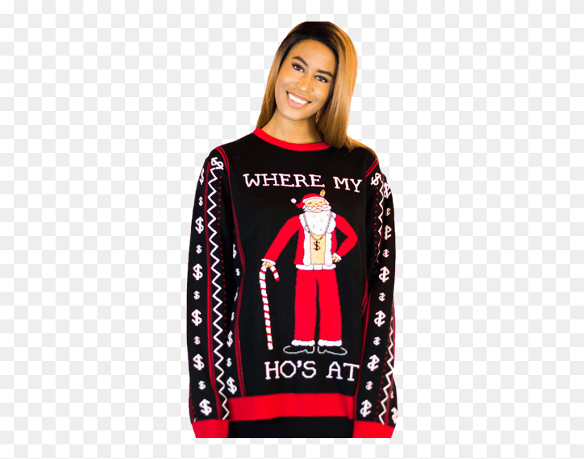 310x601 Ho39S Ugly Christmas Sweater Unisex Sweater, Clothing, Apparel, Sleeve Descargar Hd Png