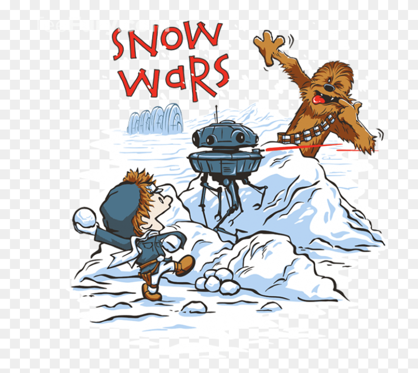 714x689 Hobbes On Hoth Calvin E Hobbes Star Wars Fan Art Star Wars Calvin And Hobbes Book, Poster, Advertisement HD PNG Download