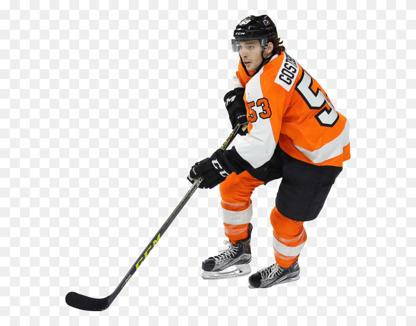 576x600 Hockey Player, Person, Helmet, Clothing HD PNG Download