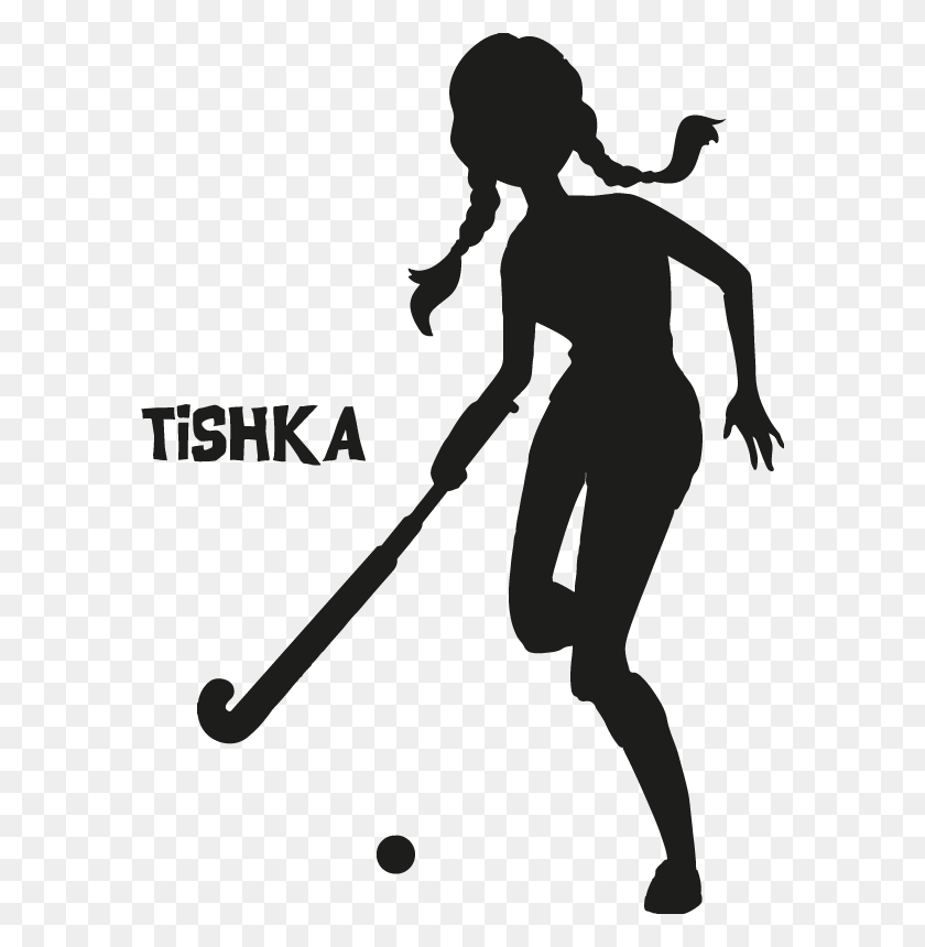 585x800 Hockey Player Customisable Wall Sticker Illustration, Person, Human, People HD PNG Download