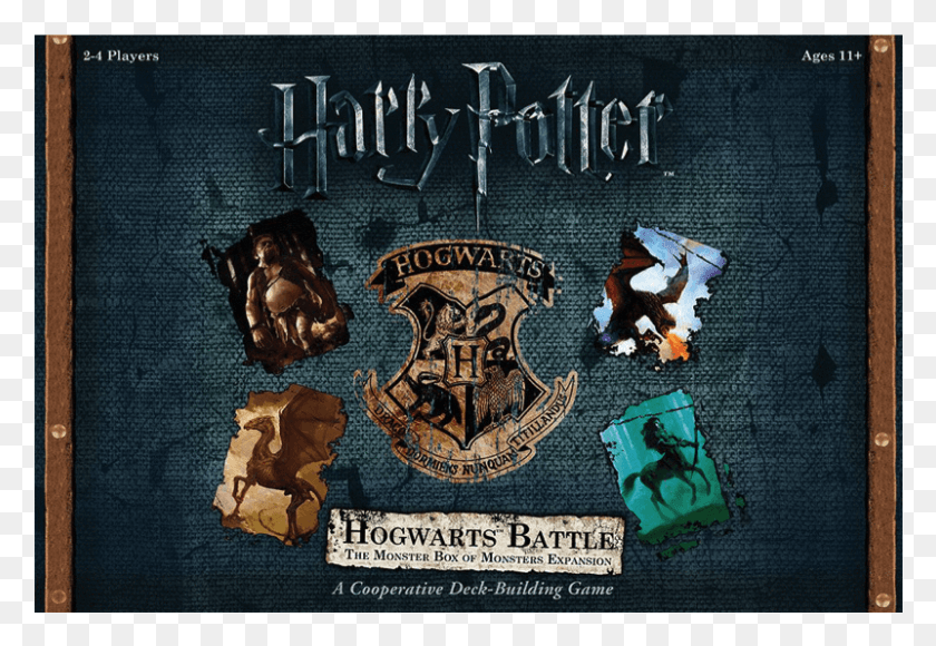 801x535 Hogwarts Battle The Monster Box Of Monsters Expansion Harry Potter And The Deathly, Text, Poster, Advertisement Descargar Hd Png