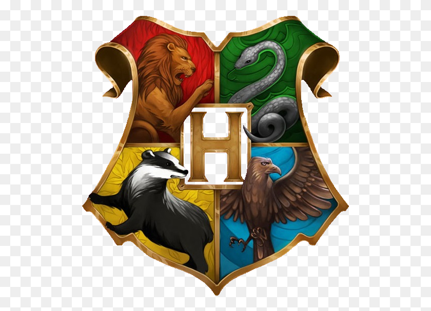 521x547 Hogwarts Hogwarts Crest Pottermore, Bird, Animal, Armor HD PNG Download