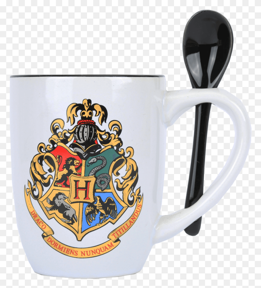 860x956 Hogwarts Mug Amp Spoon Printable Official Hogwarts Crest, Coffee Cup, Cup, Rug HD PNG Download