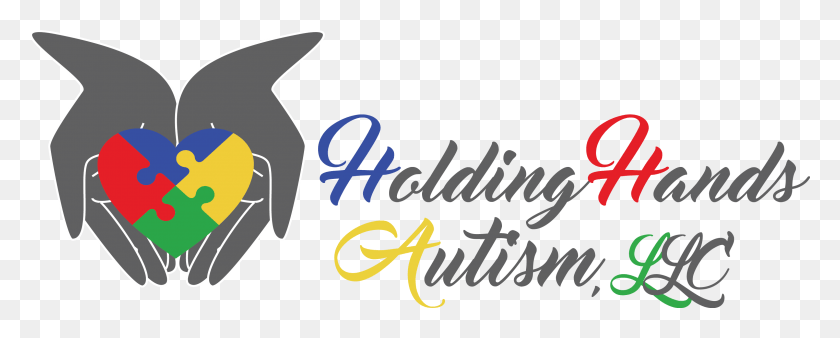 3054x1090 Holding Hands Autism Logo Design Miami Fl Calligraphy, Text, Symbol, Logo HD PNG Download