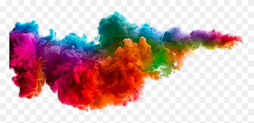 999x444 Holi Color Smoke Image Color, Mineral, Ornament, Pattern HD PNG Download