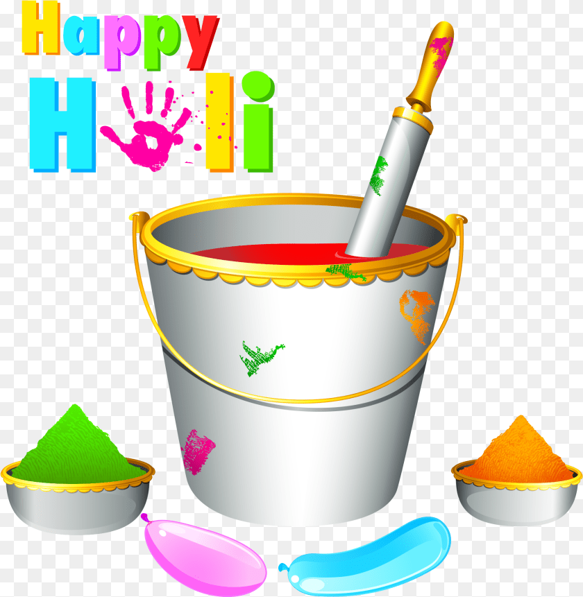 Holi Images Full Hd, Paint Container, Bottle, Shaker, Bucket Transparent PNG