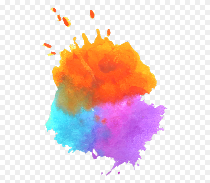 500x673 Holi Watercolor Paint, Fire, Flame, Ornament HD PNG Download