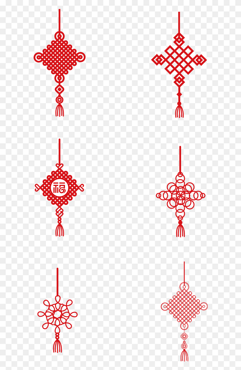 608x1231 Holiday Decoration Red Chinese Knot Element And Motif, Lighting, Text, Symbol HD PNG Download