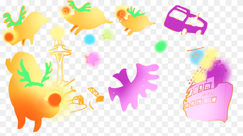 Holiday Events In Seattle Illustration, Art, Graphics, Purple Transparent PNG