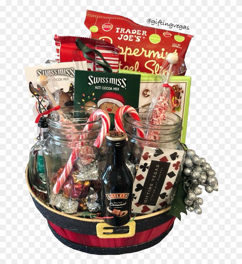 674x857 Holiday Gift Basket Mishloach Manot, Food, Candy, Sweets HD PNG Download