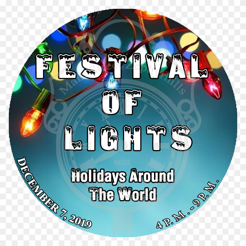 1000x1000 Holiday Lights Cd, Advertisement, Poster, Flyer HD PNG Download