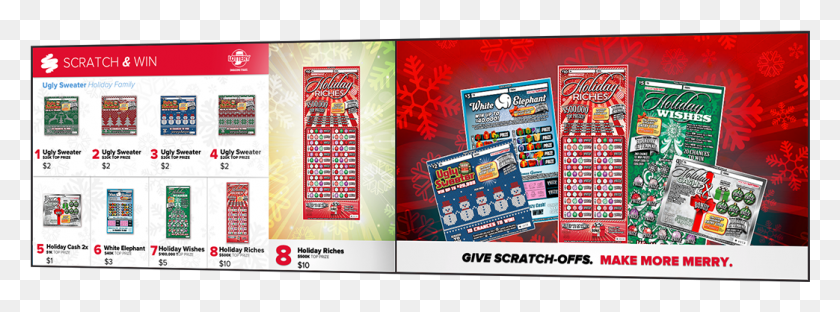 1043x338 Holiday Lottery Digital Menu Board, Poster, Advertisement, Flyer HD PNG Download