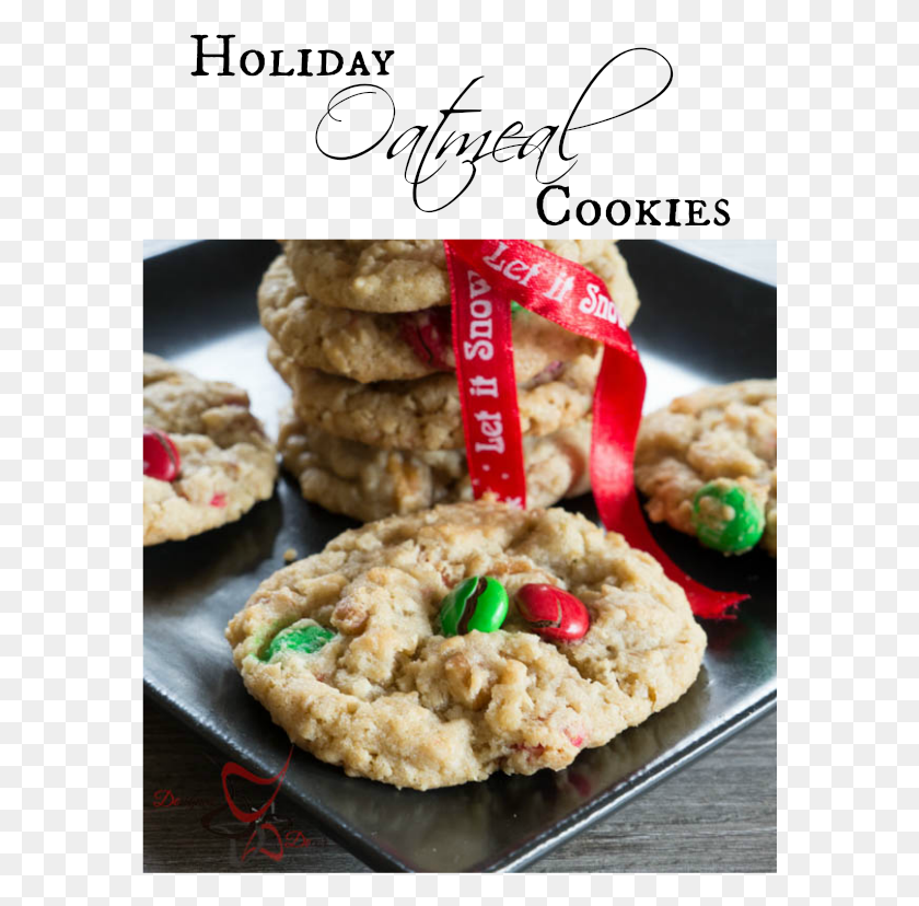 581x768 Holiday Oatmeal Cookies Peanut Butter Cookie, Food, Breakfast, Biscuit HD PNG Download