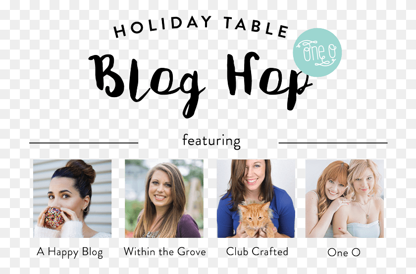 726x493 Holiday Table Blog Hop By One O Girl, Person, Collage, Poster HD PNG Download