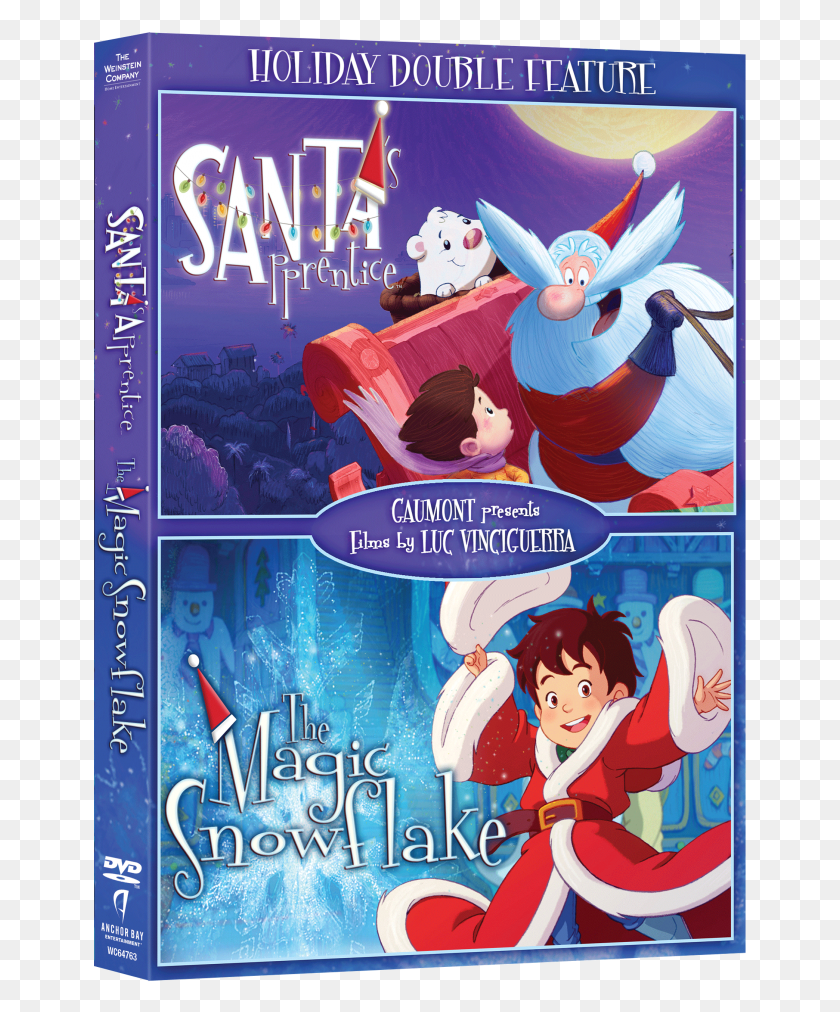 653x952 Holidaydvd Doublefeature 1 Santa39s Apprentice, Book, Disk, Poster HD PNG Download