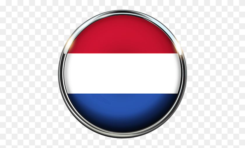 449x449 Descargar Png / Bandera De Holanda, Países Bajos, Europa, Naciones, Círculo Blanco, Símbolo, Logotipo, Marca Registrada Hd Png