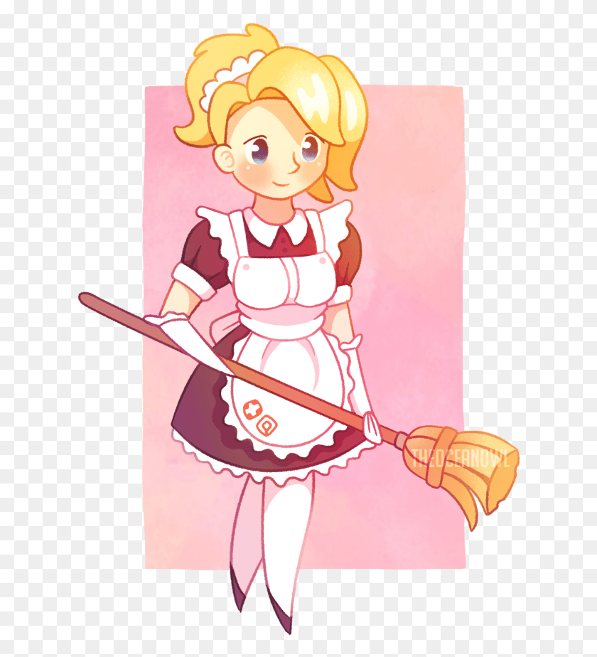 624x864 Descargar Png / Holly Maid Mercy Overwatch, Persona, Personas Hd Png