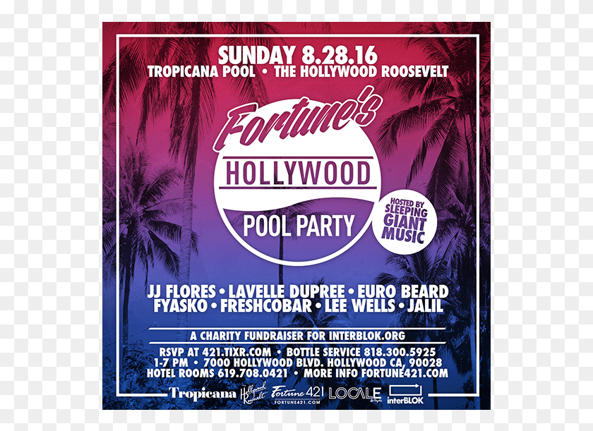 551x551 Hollywood Pool Party Tickets At The Tropicana Flyer, Poster, Paper, Advertisement HD PNG Download