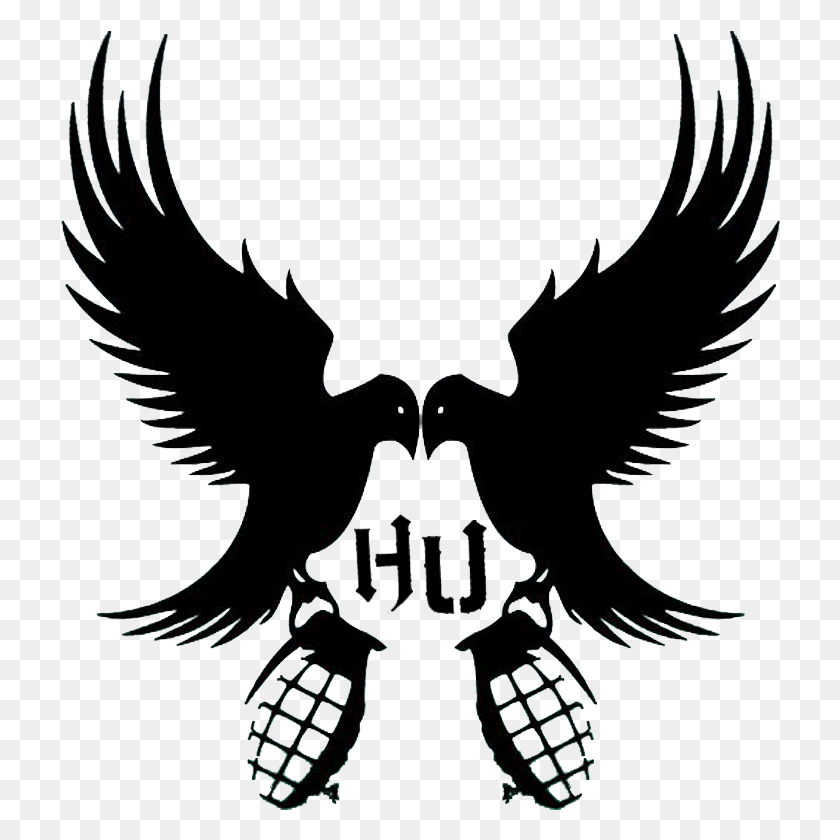 720x780 Hollywood Undead Image Hollywood Undead Dove And Grenade, Symbol, Emblem, Eagle HD PNG Download