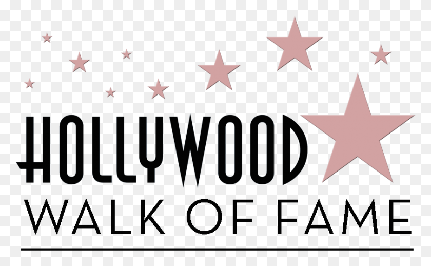 841x494 Hollywood Walk Of Fame Star Clip Art Free Image Vector Hollywood Walk Of Fame Sign, Symbol, Star Symbol, Bird HD PNG Download