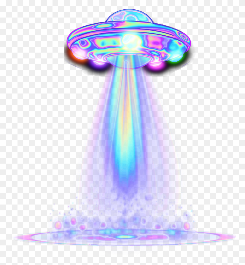 1024x1113 Holo Holographic Ufo Flyingobject Alien Tumblr Illustration, Clothing, Apparel, Lamp HD PNG Download
