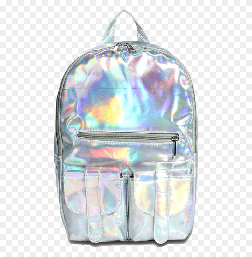 484x797 Holographic Backpack Shiny Backpacks, Bag, Accessories, Accessory HD PNG Download