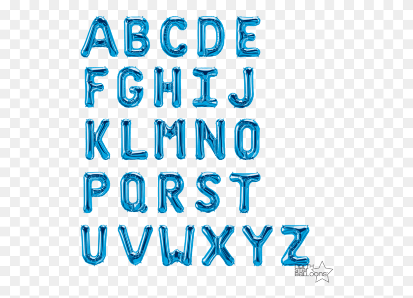 518x545 Голографические Буквы Electric Blue, Текст, Алфавит, Флаер Png Скачать