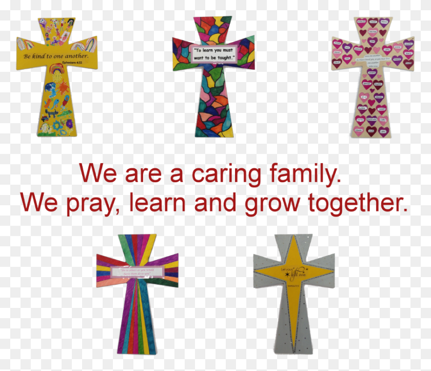 840x714 Католическая Начальная Школа Святого Семейства Toyota Material Handling Usa Inc., Символ, Крест, Плакат Hd Png Скачать
