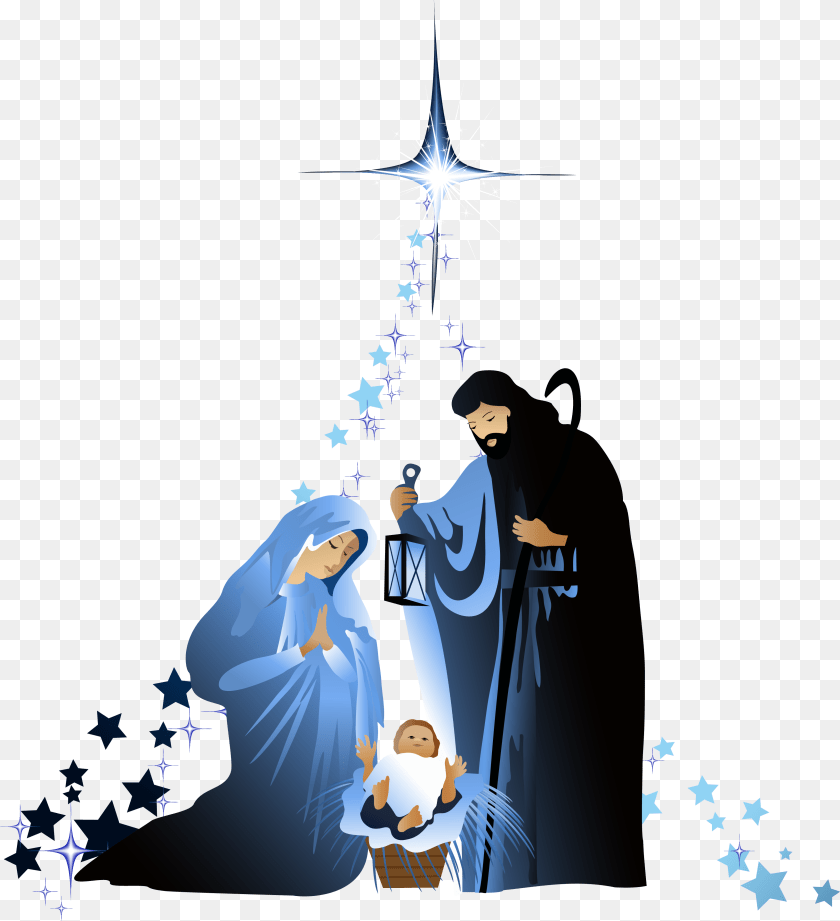3464x3796 Holy Family Nativity Of Jesus Nativity Scene Christmas, Person, Fashion, People, Adult Sticker PNG