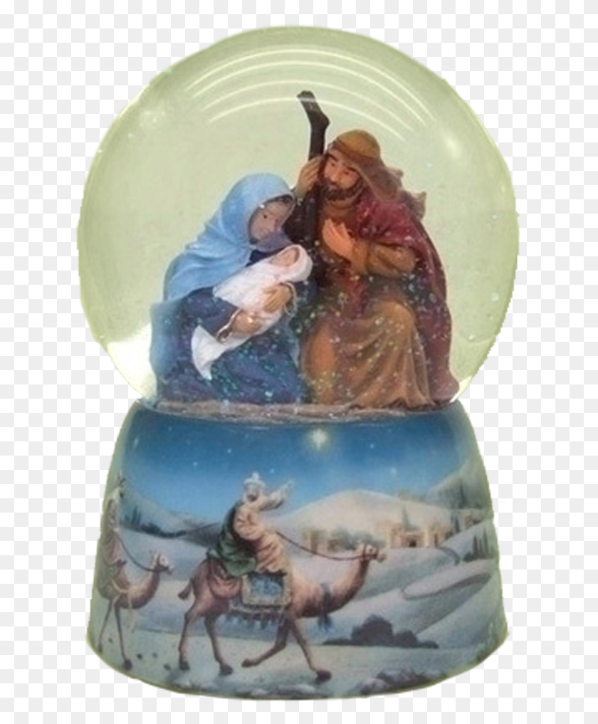 634x957 Holy Family Snowglobe Figurine, Clothing, Person, Outdoors HD PNG Download