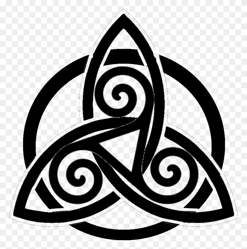 853x860 La Santísima Trinidad Símbolos Celtas Triskelion Significado, Triángulo, Espiral, Animal Hd Png