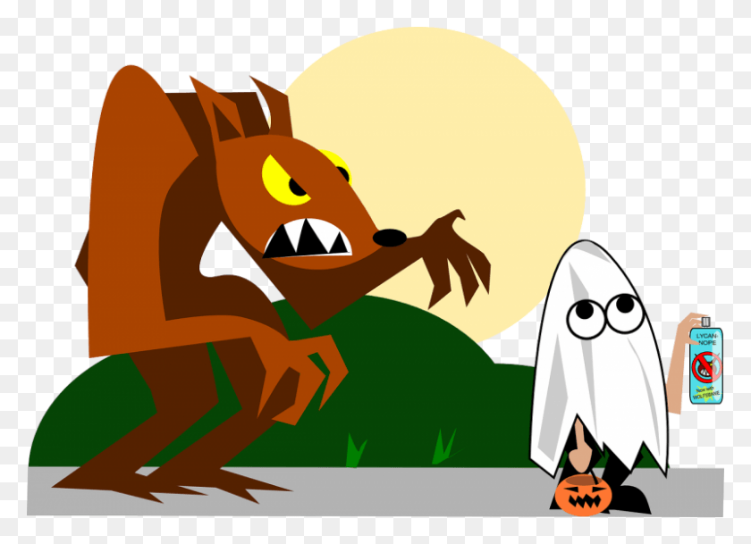 800x564 Hombre Lobo Halloween Fill In The Blanks, Animal, Graphics HD PNG Download