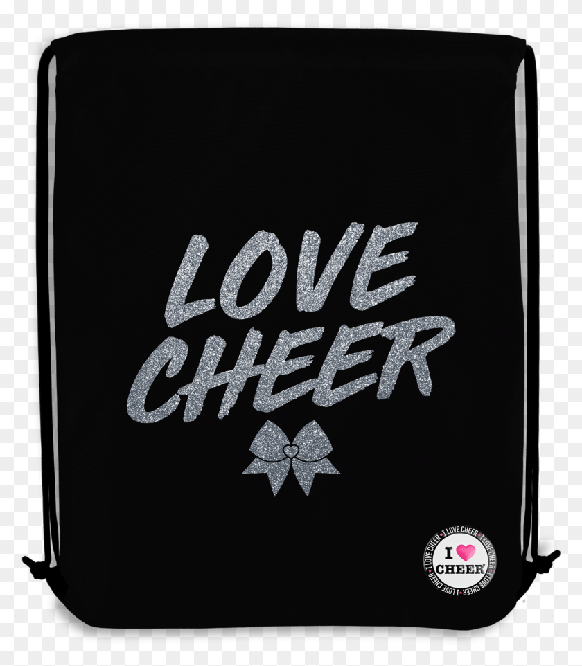 1451x1679 Home Accessories Bags Black I Love Cheer Glitter Messenger Bag, Text, Clothing, Apparel HD PNG Download