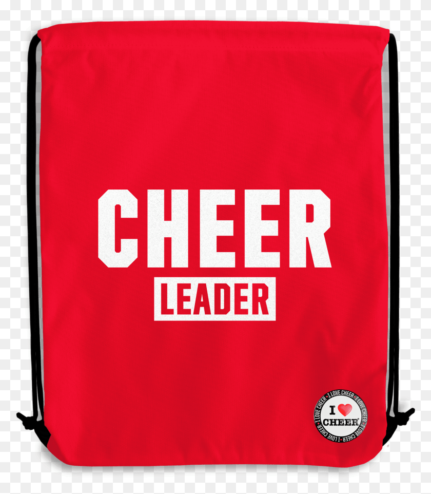 1451x1679 Home Accessories Bags Bright Red I Love Cheer Bag, Bib, Text, First Aid HD PNG Download