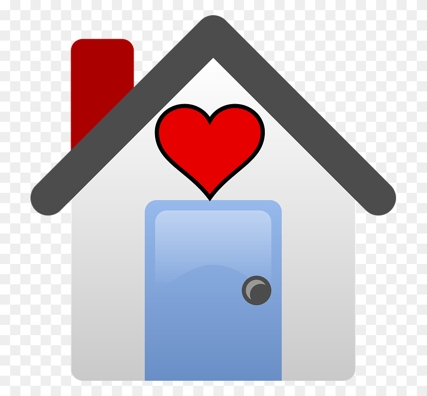 719x720 Home And Family Clipart House Love Clipart, Text, Security, Heart HD PNG Download