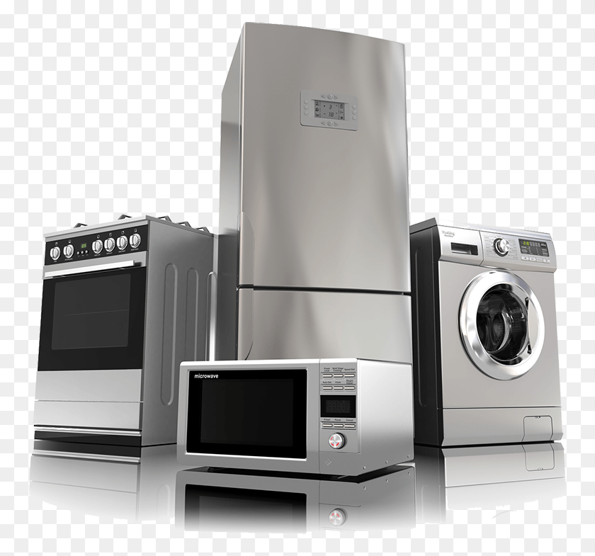 761x725 Home Appliances Clip Appliance Set, Oven, Microwave, Camera HD PNG Download