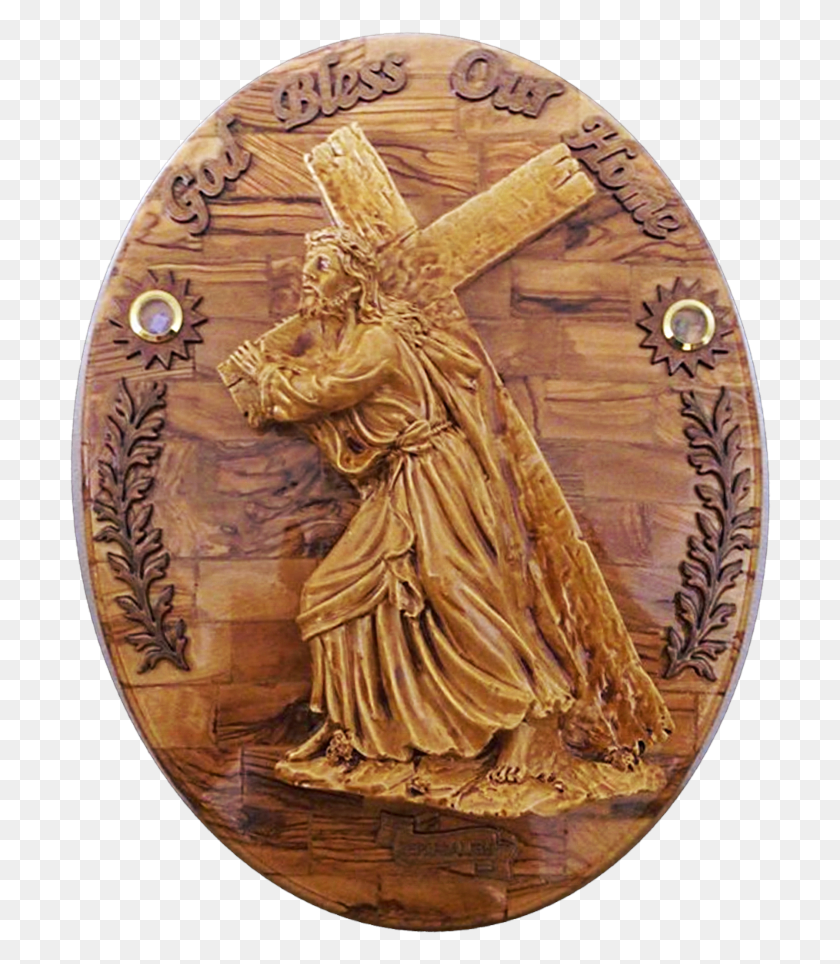 702x904 Home Blessing Olive Wood God Bless Our Home Wall Hanging Carving, Rug HD PNG Download