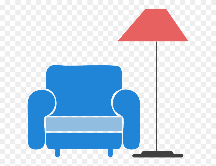 631x586 Home Chair Sofa Light Clipart Sticker Clip Art Kursi, Furniture, Armchair, Couch HD PNG Download
