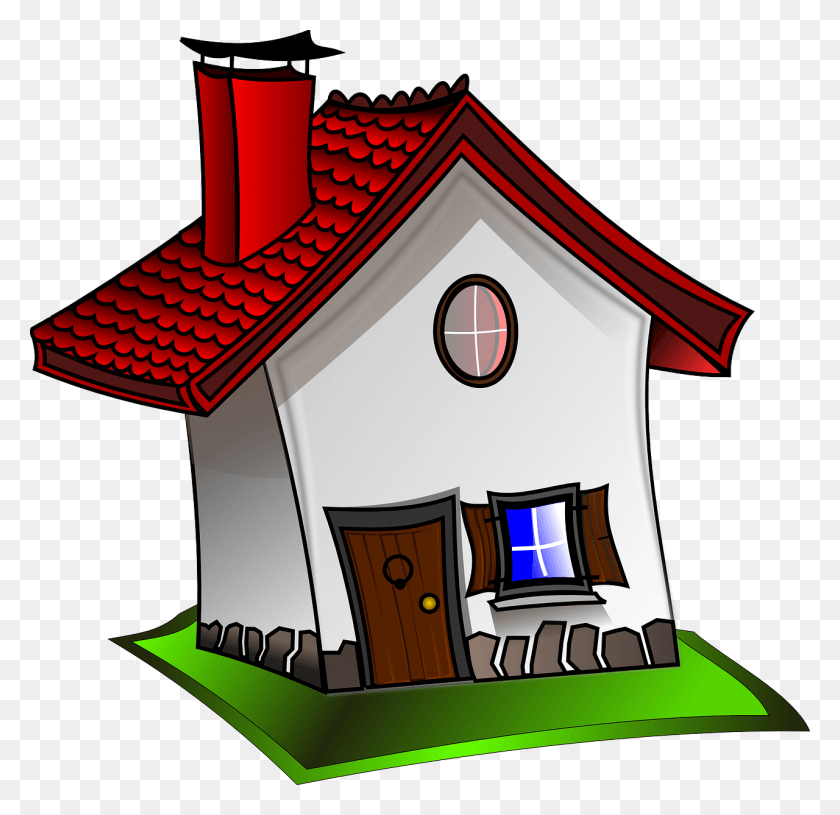 1280x1240 Home Clip Art Logo Clipart Panda Imágenes Gratis Derechos A La Vivienda Digna, Building, Housing, Cottage Hd Png Download