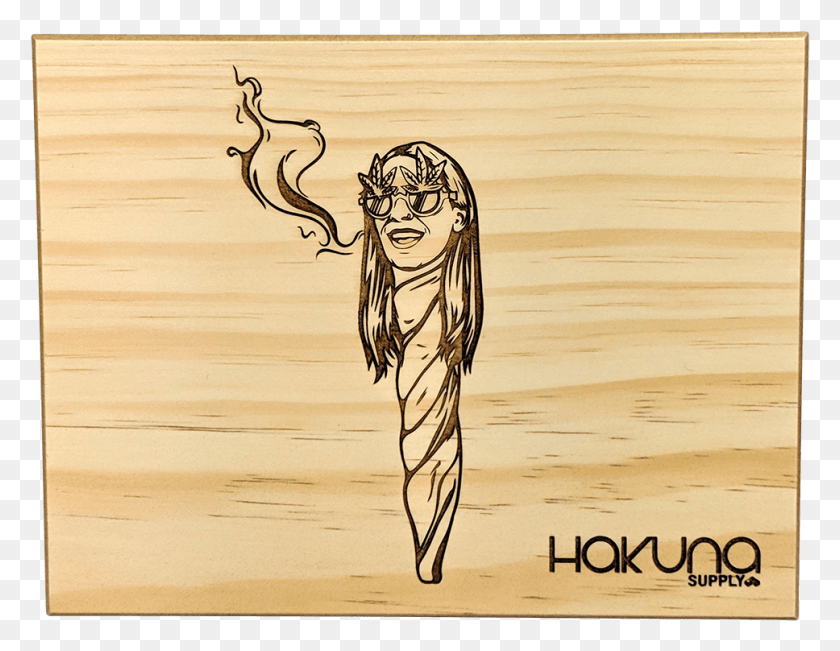 968x734 Home Collabs Jessimae Blunt Babe Stash Box Sketch, Wood HD PNG Download