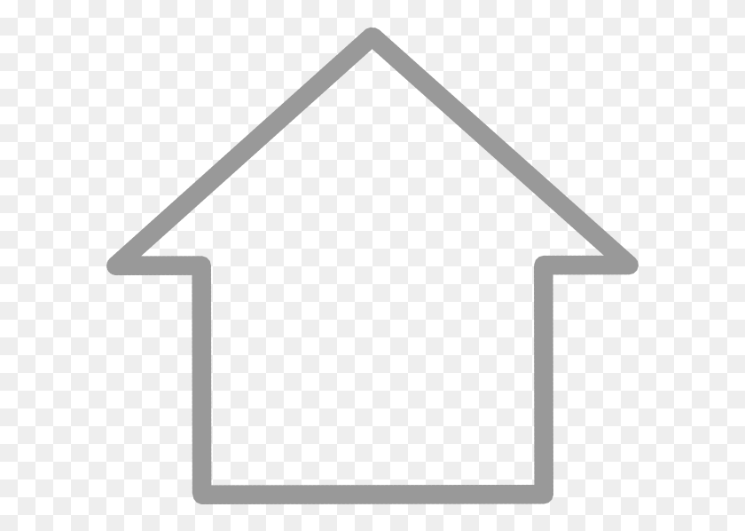 600x538 Home Edge House Profile Icon, Triangle, Label, Text HD PNG Download