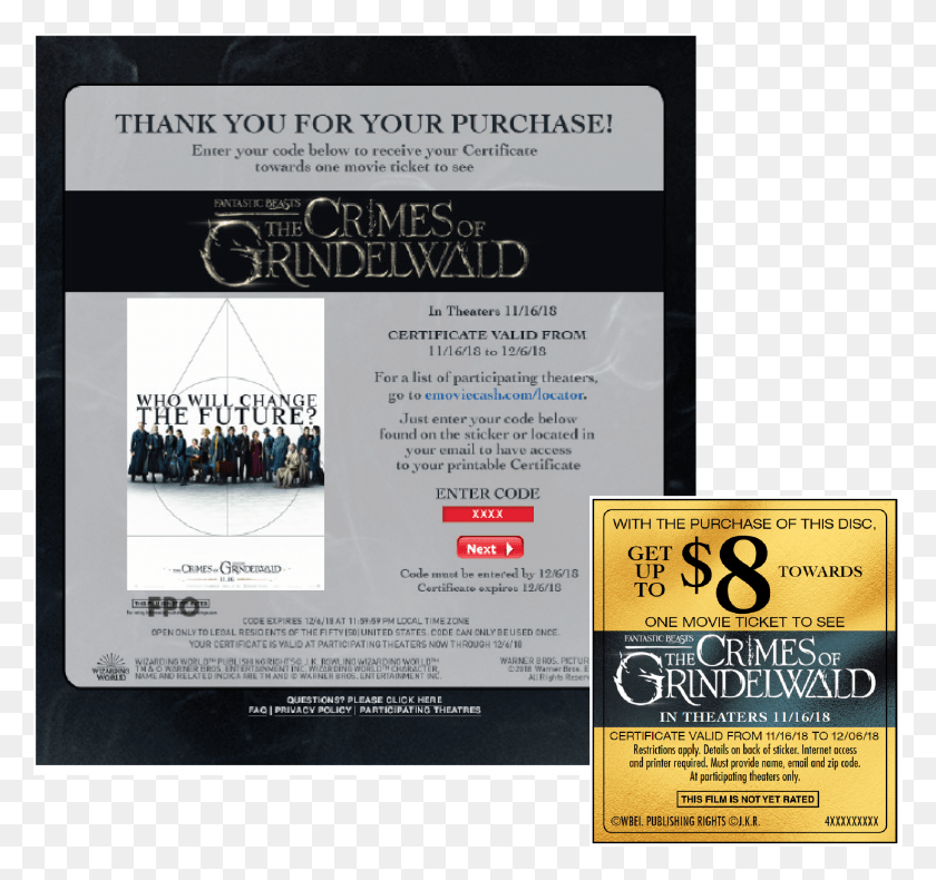 2175x2037 Home Entertainment Fantastic Beasts Flyer, Advertisement, Poster, Paper HD PNG Download