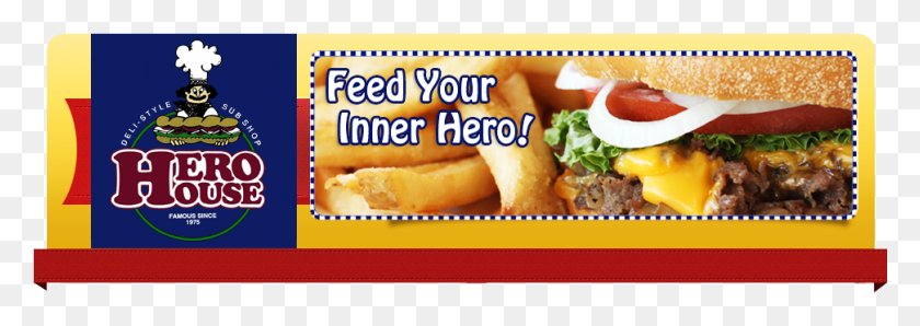 971x297 Home Fast Food, Burger, Food, Fries HD PNG Download