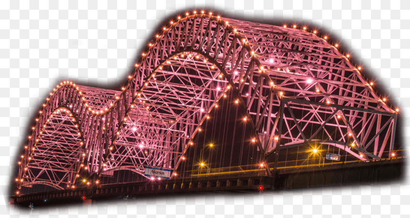 Home Hernandodesoto Bridge Hernando Desoto Bridge Lights, Arch, Arch Bridge, Architecture PNG