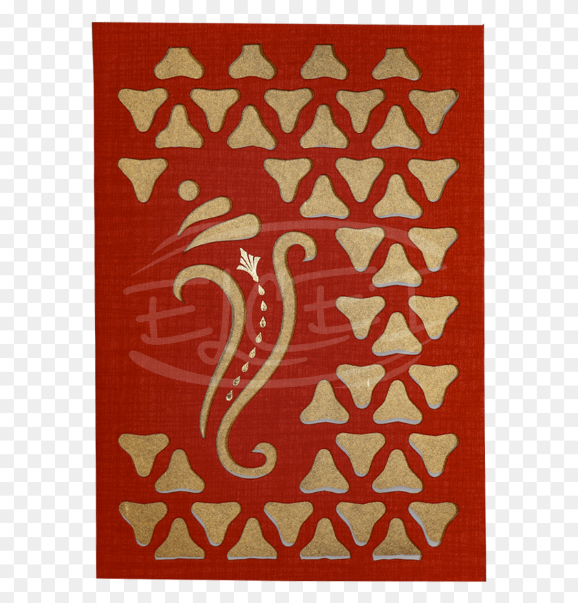 575x816 Home Hindu Wedding Cards Traditional Hindu Wedding Emblem, Rug, Pattern HD PNG Download