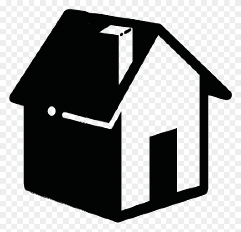 1112x1068 Home Icon Sitadlqxd Inacomp Technology Services Real Estate Logo Black And White, Building, Mailbox, Letterbox HD PNG Download