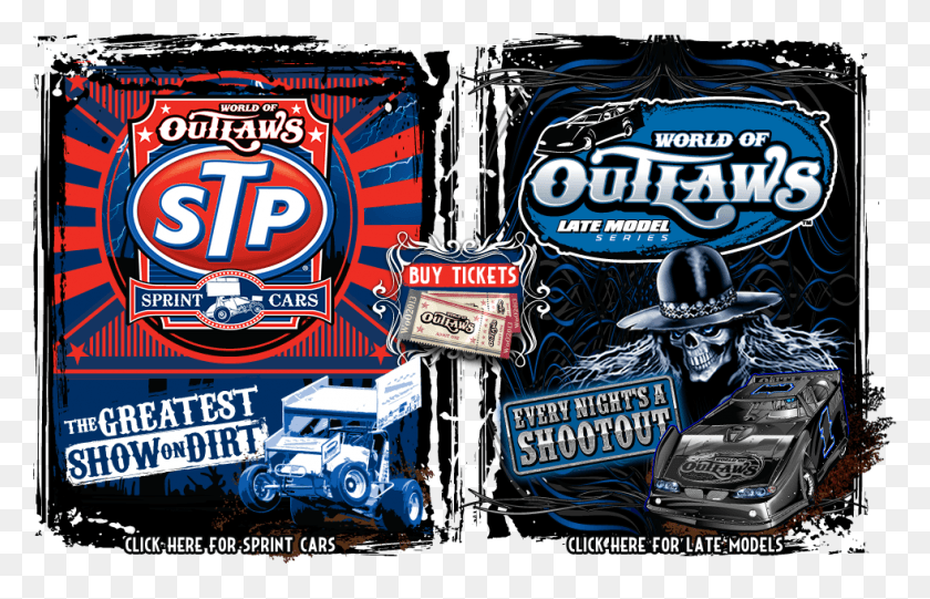 981x606 Home Of The World Of Outlaws Stp Sprint Car Series World Of Outlaws, Advertisement, Vehicle, Transportation HD PNG Download