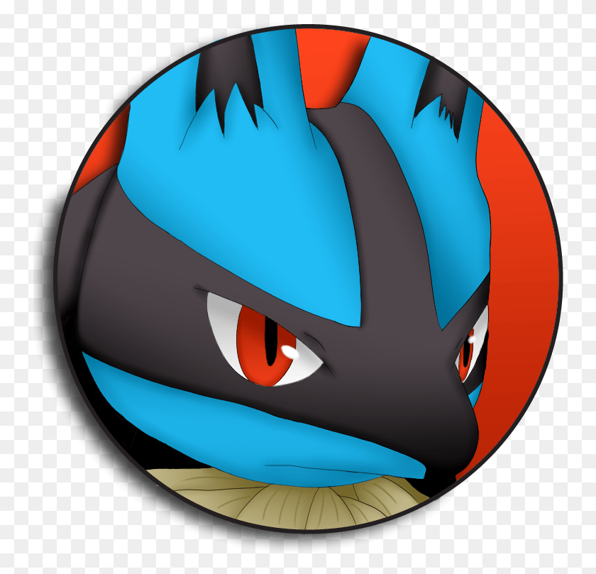 748x749 Home Pin Back Buttons Pokemon Lucario Pin Back, Helmet, Clothing, Apparel HD PNG Download